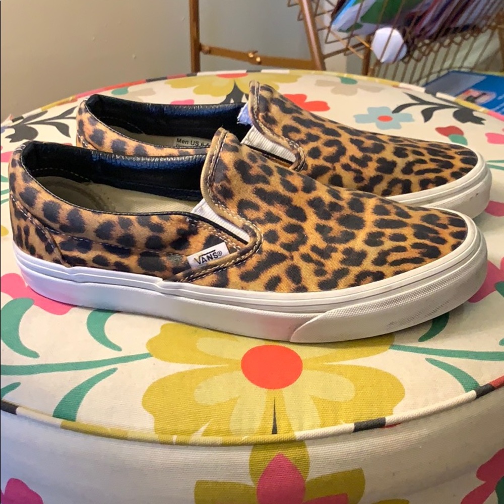 Leopard women’s slip on Vans